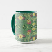 Blumenwaldboden mit Namen/Tasse Tasse (Vorderseite Links)