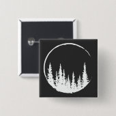 Blumenwaldkreislauf-Baum Liebeswald Baum Button (Vorne & Hinten)