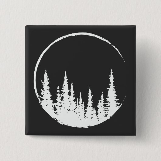 Blumenwaldkreislauf-Baum Liebeswald Baum Button (Vorderseite)