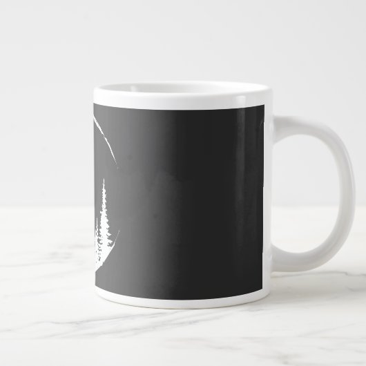 Blumenwaldkreislauf-Baum Liebeswald Baum Jumbo-Tasse (Rechts)