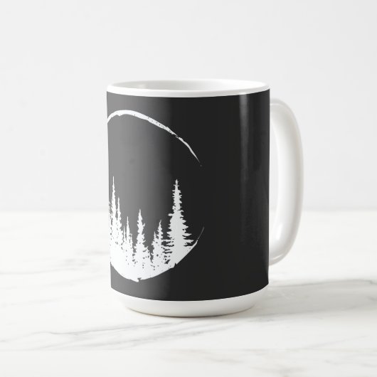 Blumenwaldkreislauf-Baum Liebeswald Baum Kaffeetasse (VorderseiteRechts)