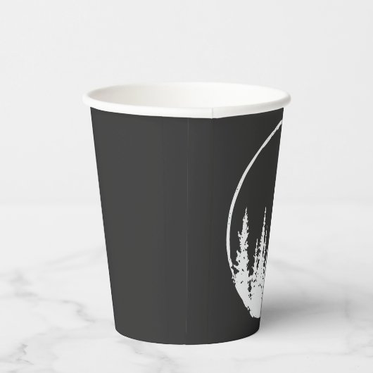 Blumenwaldkreislauf-Baum Liebeswald Baum Pappbecher (Rechts)