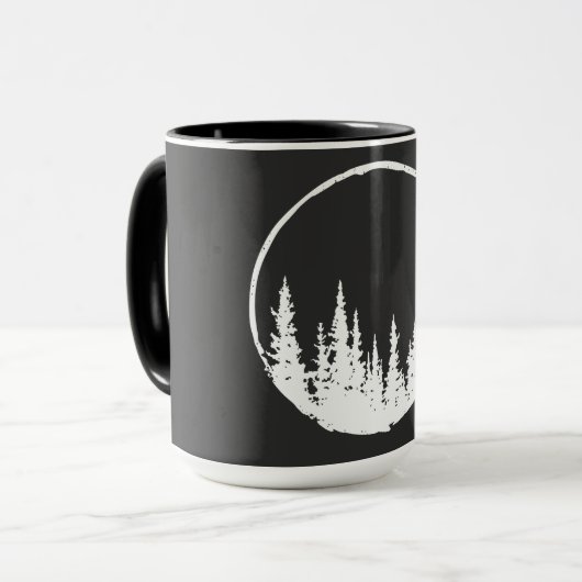 Blumenwaldkreislauf-Baum Liebeswald Baum Tasse (Vorderseite Links)