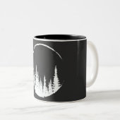 Blumenwaldkreislauf-Baum Liebeswald Baum Zweifarbige Tasse (VorderseiteRechts)