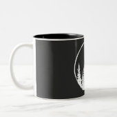 Blumenwaldkreislauf-Baum Liebeswald Baum Zweifarbige Tasse (Links)