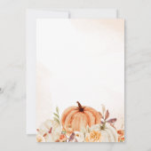 Blumenwaldlandtiere Kinderdusche Einladung (Rückseite)