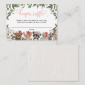 Blumenwaldtiere Waldmädchen Begleitkarte (Vorne/Hinten)