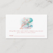 Blumenwale Kinderdusche Windelwale Windelwale Begleitkarte (Vorderseite)