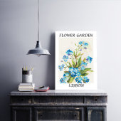 Blumenwall Art Deco Leinwanddruck