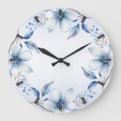 Blumenwall-Uhr Große Wanduhr (Vorderseite)