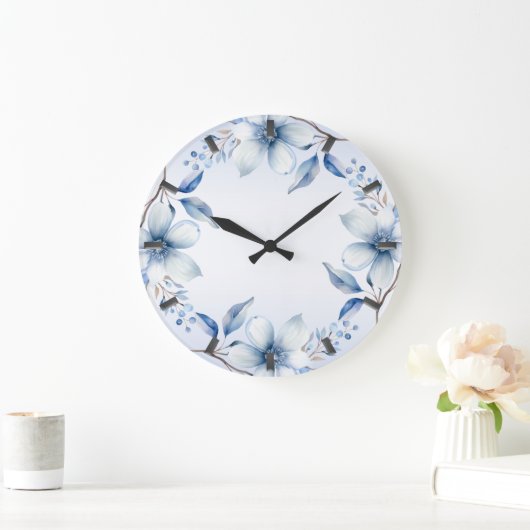 Blumenwall-Uhr Große Wanduhr (Zuhause)