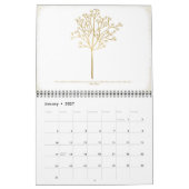 Blumenwallkalender 2023 | Gold Kalender (Jan 2027)