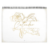 Blumenwallkalender 2023 | Gold Kalender (Titelbild)