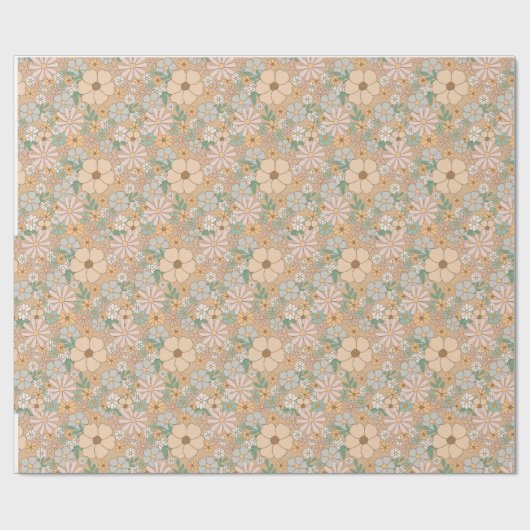 Blumenwallpaper-Geschenkwrap Geschenkpapier (Flach)