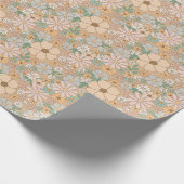Blumenwallpaper-Geschenkwrap Geschenkpapier (Ecke)