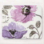 Blumenwaltz-Pflaumewatercolor-Blumen Mousepad (Vorne)