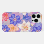 Blumenwand iPhone Hülle (Rückseite (Horizontal))