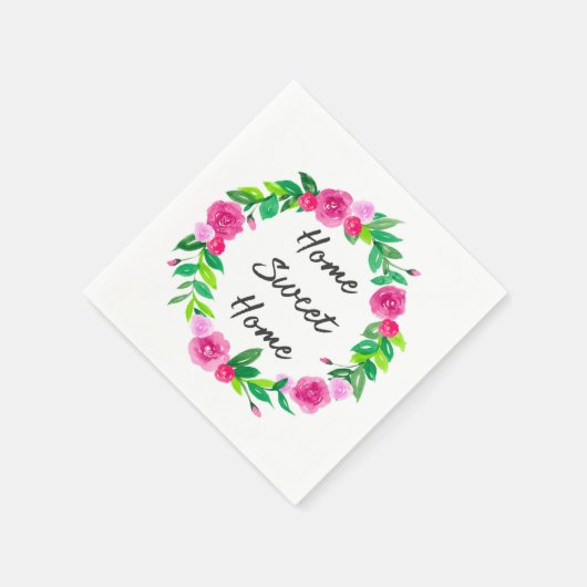 Blumenwärmung Serviette (Ecke)