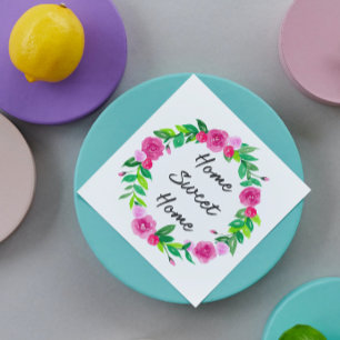 Blumenwärmung Serviette