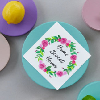 Blumenwärmung Serviette