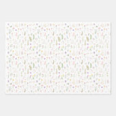 Blumenwasser Alphabet Babydusche Geschenkwrake Geschenkpapier Set (Vorderseite 3)