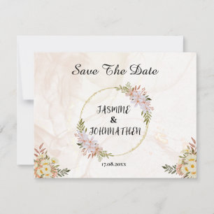 Blumenwasser Blume Hochzeit rot-weiß Mitteilungskarte