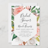 Blumenwasser Bridal Dusche Einladung (Vorderseite)