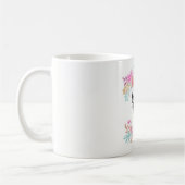 Blumenwasser-Farbzukünftige Frau Mug Kaffeetasse (Links)