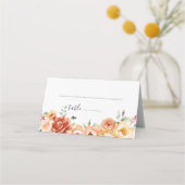 Blumenwasser Hochzeitsfeier Platzkarte (Vorderseite)