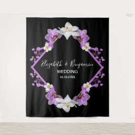 Blumenwasser Hochzeitskabine Foto Hintergrund Wandteppich