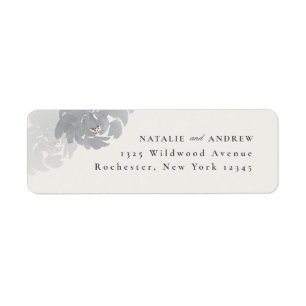Blumenwasser-Hochzeitsstimmung-Rücksendeadresse