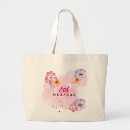Blumenwasser Jumbo Tote Tasche. Elegant Monogram Stoffbeutel