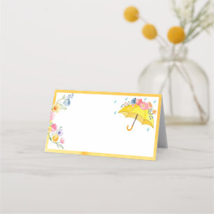 Blumenwasser Kinderdusche Platzkarte - Frühjahr