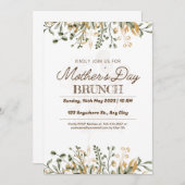 Blumenwasser Muttertagsbrunch Save The Date (Vorne/Hinten)