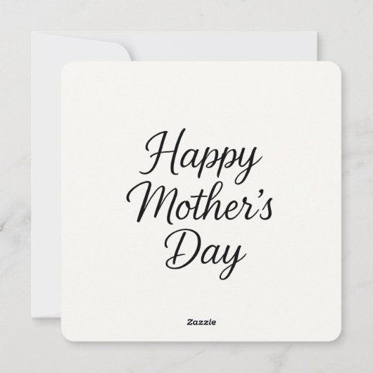 Blumenwasser Muttertagsgeschenk Feiertagskarte (Rückseite)