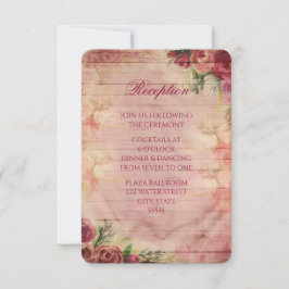 Blumenwasser-Rose Hochzeitskarte Einladung