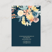 Blumenwasserfall Schmuck Ohrring-Display Visitenkarte (Rückseite)