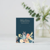 Blumenwasserfall Schmuck Ohrring-Display Visitenkarte (Stehend Vorderseite)