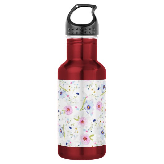 Blumenwasserflasche Edelstahlflasche (Vorderseite)