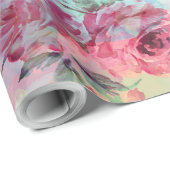 Blumenwatercolors farbe der niedlichen geschenkpapier (Rolleneckpunkt)