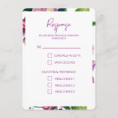 BlumenWedding Save the Date with Foto Begleitkarte (Rückseite)