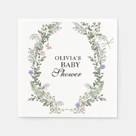 Blumenweich Grüngrüne Lush Gender Neutral Baby Dus Serviette