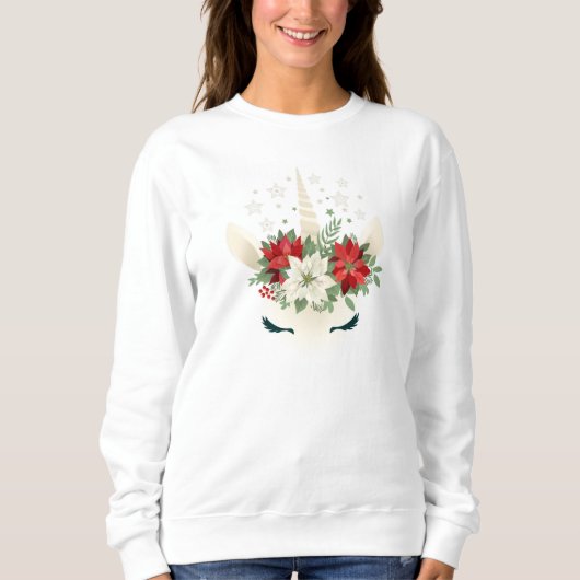 Blumenweih Unicorn Sweatshirt (Vorderseite)