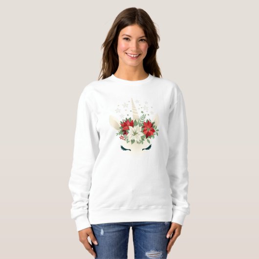 Blumenweih Unicorn Sweatshirt (Vorne ganz)