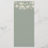 Blumenweihe Grüne Hochzeit Menükarte (Rückseite)