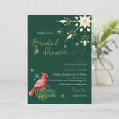 Blumenweihfest Winter Merry Little Brautparty Einladung (Stehend Vorderseite)