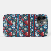 Blumenweihherzen in Rot Blau und Grün Case-Mate iPhone Hülle (Rückseite (Horizontal))