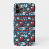 Blumenweihherzen in Rot Blau und Grün Case-Mate iPhone Hülle (Rückseite)