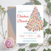 Blumenweihnachtsbaum - Einladung zum Brunch