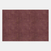 Blumenweihnachtscreme Party Geschenkpapier Set (Vorderseite 3)